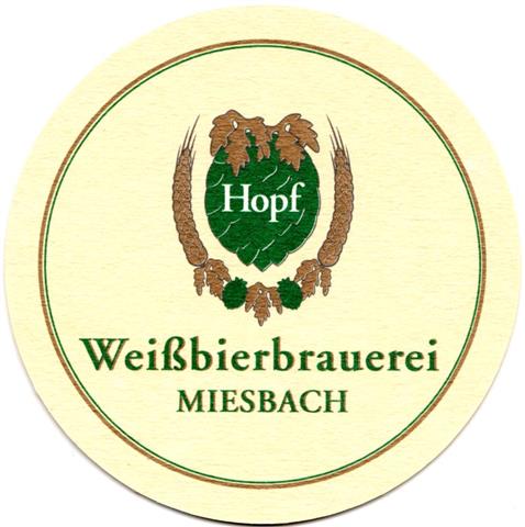 miesbach mb-by hopf rund 4ab (215-wappen o-weibierbrauerei) 